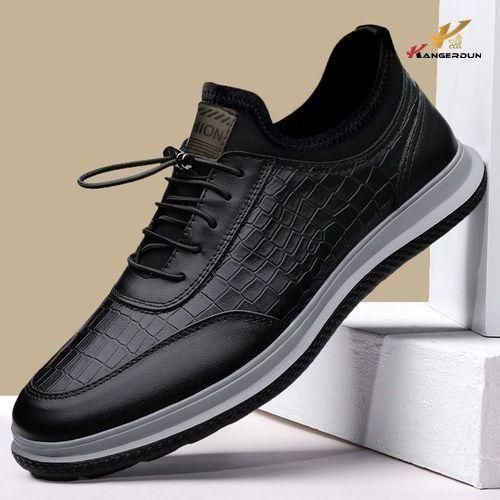 KANGERDUN Men's Casual Shoes - Black