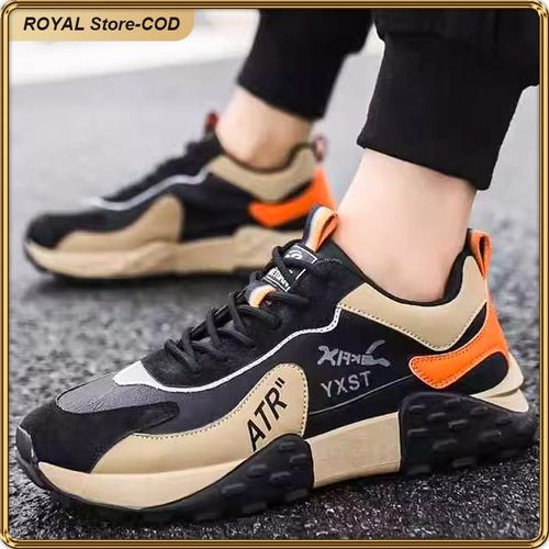 ASHION Men's Lace-Up Casual Sport Sneakers – Trendy Street Style Trainers